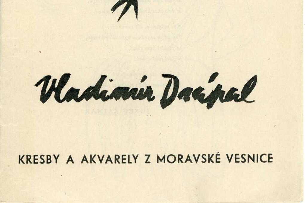 Vladimír Drápal. Kresba a&nbsp;akvarely z&nbsp;moravské vesnice